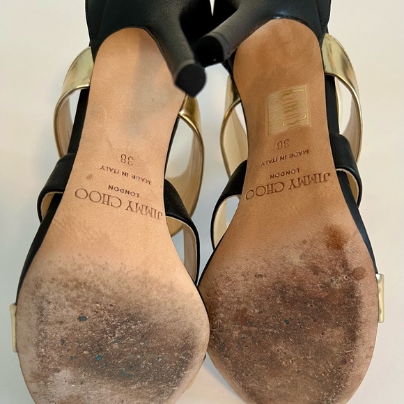 Jimmy Choo Besso Mixed Sandals - Picture 8 of 12